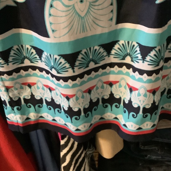 Crown & Ivy Navy and Light Blue‎ Midi Dress - Picture 5 of 9